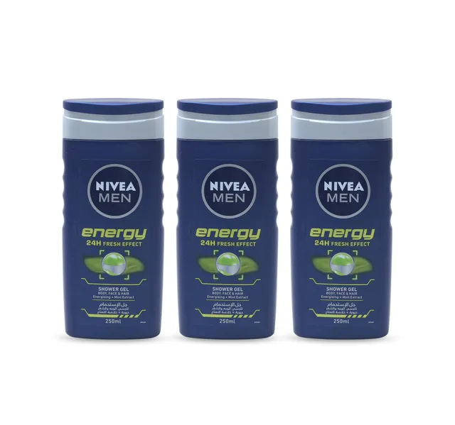Nivea Shower Gel For Men 3 X 250 Ml
