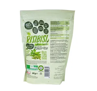Valledoro Organic Snack With Peas And Rice 80 g
