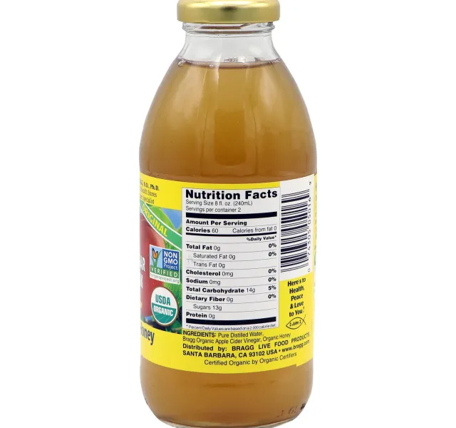 Bragg Organic Apple Cider Vinegar Honey 473 Ml