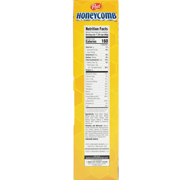 Post Honey Comb Cereal 354 G