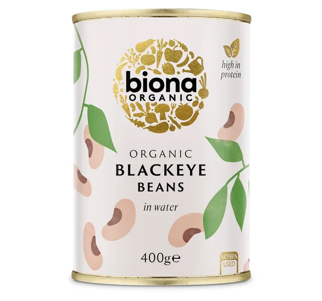 Biona Organic Black Eye Beans in Water 400 g