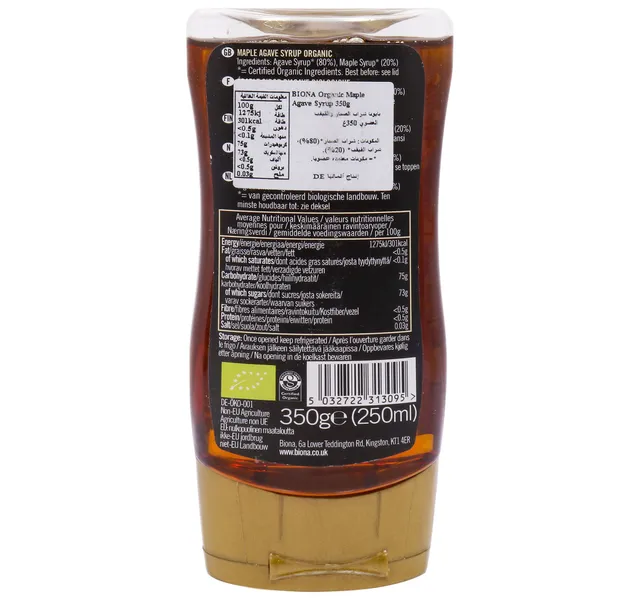 Biona Organic Maple Agave Syrup 350 g