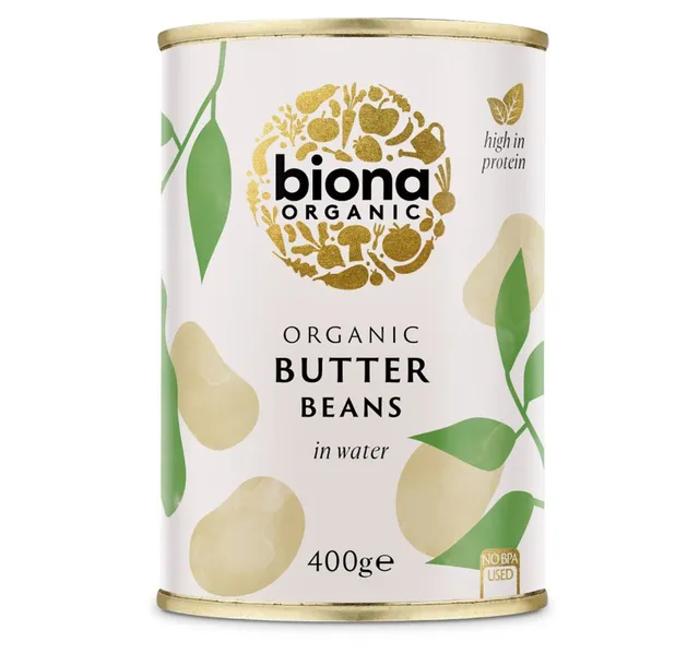 Biona Organic Butter Beans in Water 400 g