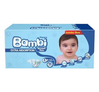 Sanita Bambi Baby Diaper Size 4 Large 8 16 Kg 96 Pcs