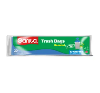 Sanita Trash Bags Biodegradable 10 Gallons Size 65 x 52cm 30pcs