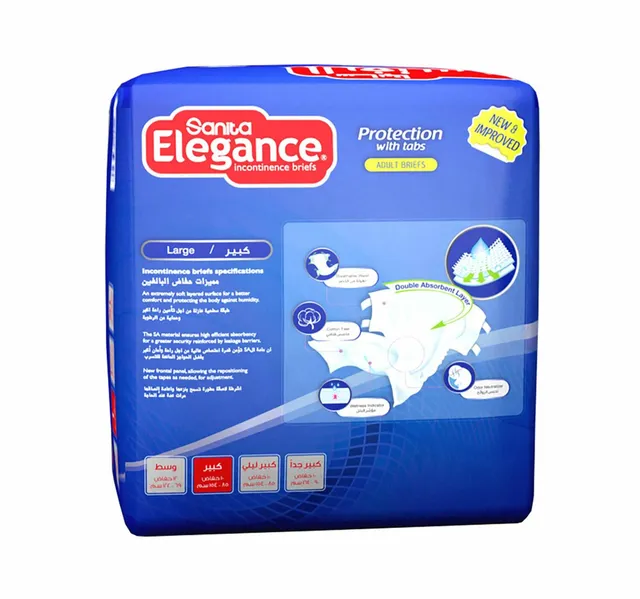 Sanita Elegance Adult Diaper Large 9 Pcs