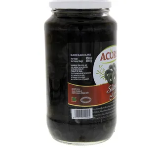 أكورسا زيتون أسود شرائح 450 جم