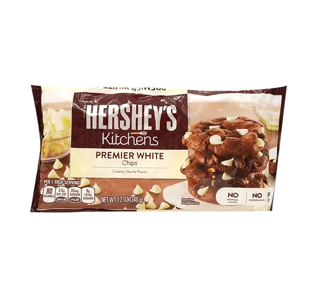 Hershey S Kitchens Premium White Vanilla Chips 340 G