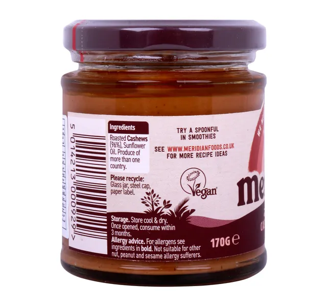 Meridian Cashew Butter Smooth 170 g