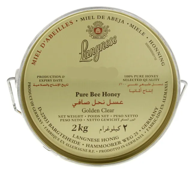 Langnese Pure Bee Honey Golden Clear 2 Kg