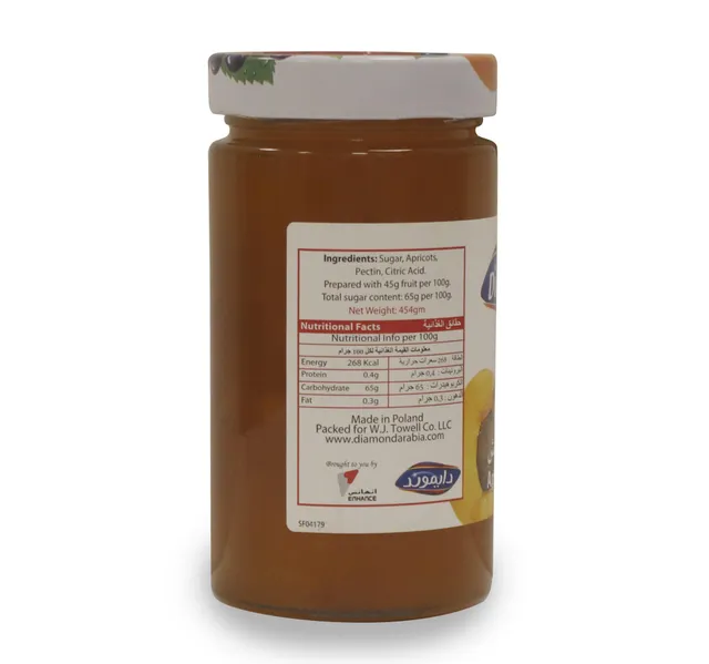 Diamond Apricot Jam 454 G