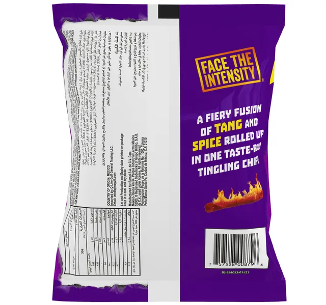 Takis Fuego Hot Chili Pepper Lime Tortilla Chips 113 4 G