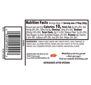 Tostitos Chunky Habanero Hot Salsa 439 4 G
