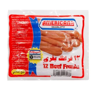 Americana Beef Franks 375 G