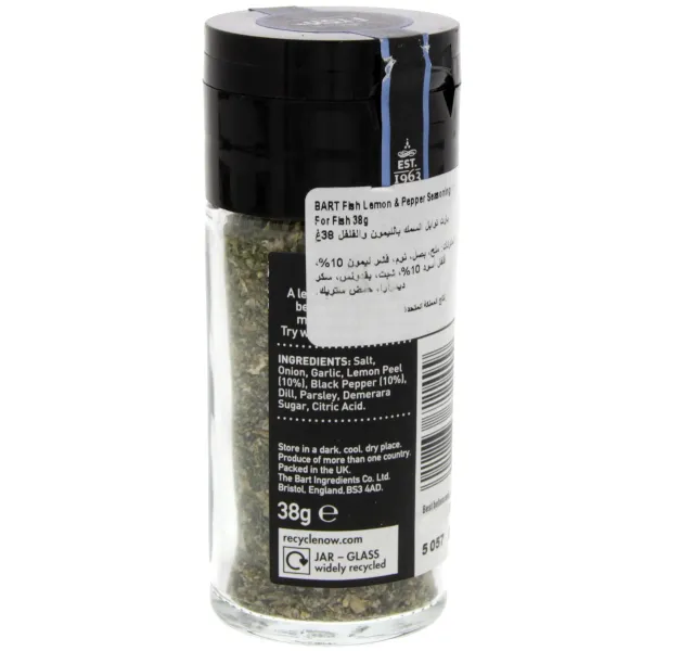 Bart Fish A Lemon And Pepper Seasoning For All Fish 38 G