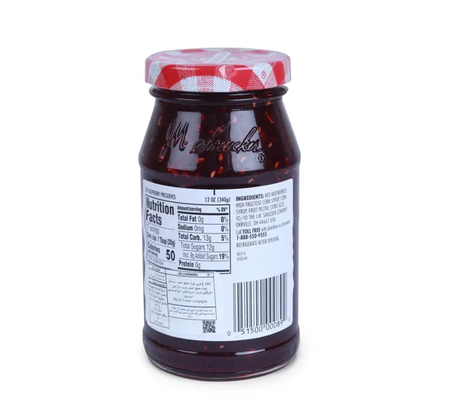 Smucker S Red Raspberry Preserves 340 G
