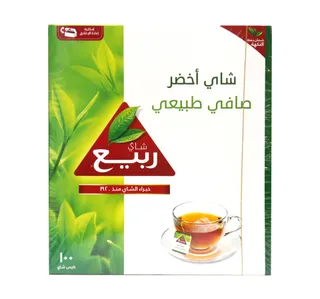 ربيع شاي أخضر ١٠٠ كيس