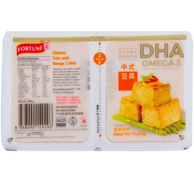 Fortune Chinese Tofu With Omega 3 Dha 300 G