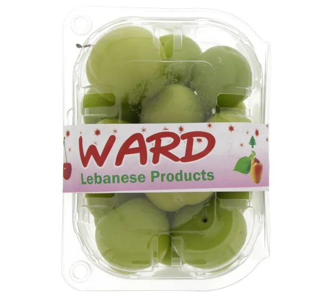صندوق خوخ أخضر طازج
