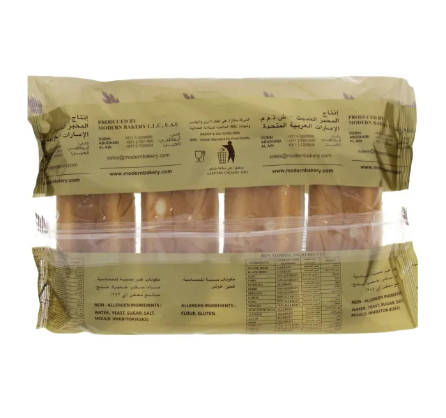 Modern Bakery Sandwich Roll Sesame 4 Pcs