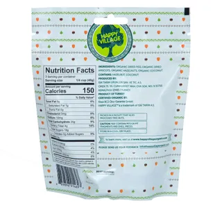 Happy Village Organic Fig & Nut Bites Apricot 120 g
