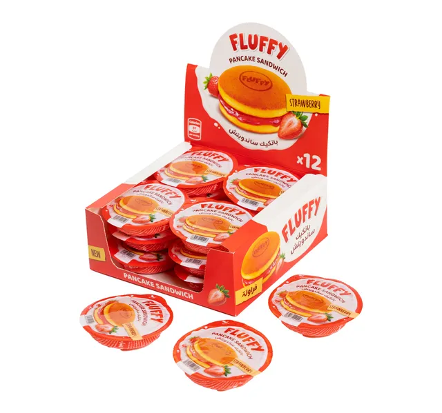 Amalfi Foods Fluffy Strawberry Pancake Sandwich 12 30 G
