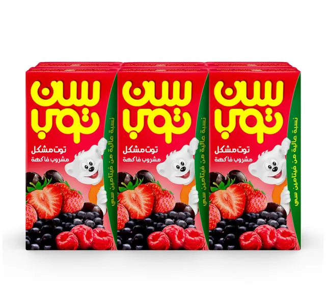 سن توب عصير توت مشكل 6 × 125 مل