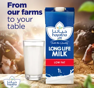 Hayatna Low Fat Long Life Milk 1 Litre