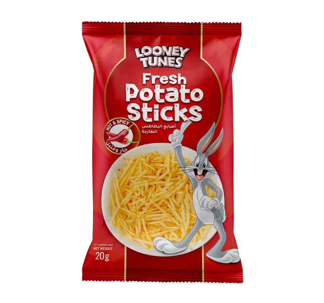 Looney Tunes Hot Spicy Fresh Potato Sticks 20 G