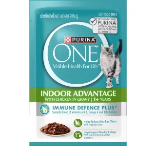 Purina One Indoor Advantage Catfood With Chicken Gravy Flavor For 1 Years