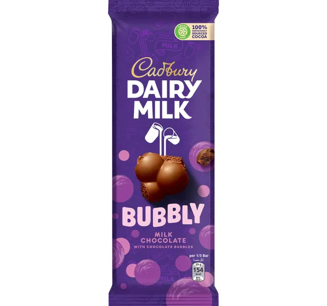 Cdbry Dairy Milk Bubbly 87g