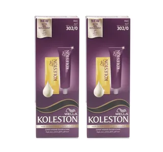 Koleston Hair Dye 302 0 Black 2 X 50 Ml