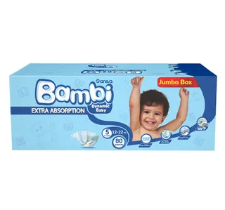 Sanita Bambi Baby Diaper Size 5 Extra Large 12 22 Kg 80pcs