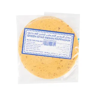 Green Star Indian Pappadam 10pcs