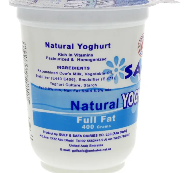 Safa Natural Yoghurt Full Fat 400 g