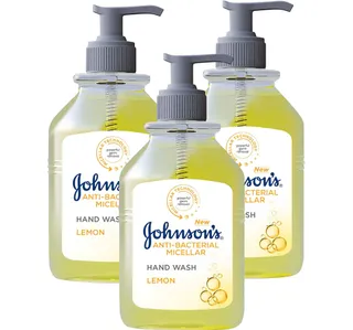 Johnson's Anti-Bacterial Micellar Hand Wash Lemon 300 ml 2+1
