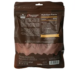 Choco Lake Diamond Twist Milk Chocolate Hazelnut 1 kg