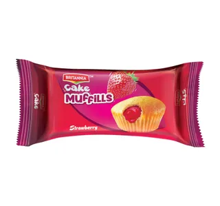 Britannia Strawberry Cake Muffills 60 G