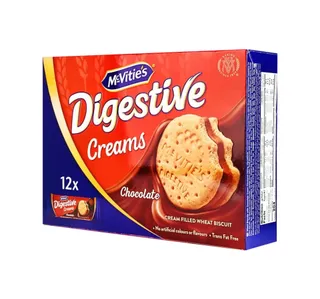 Mcvities Digestive Creams Chocolate Filled Wheat Biscuit 12 40 G