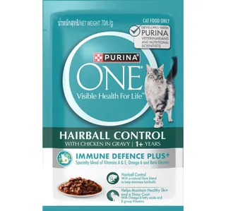 Purina One Adult Catfood Hairball Control With Chicken In Gravy For 1