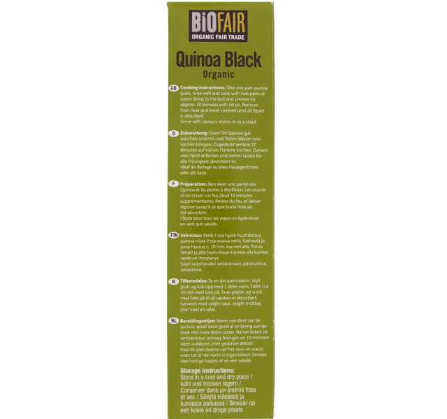 Bio Fair كينوا سوداء عضوية 400 G