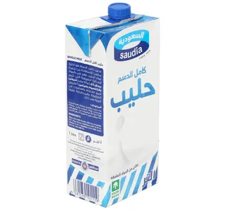 السعودية حليب معالج بالحرارة العالية كامل الدسم 1 لتر