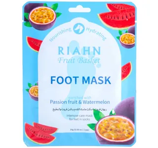 Riahn Fruit Basket Passion fruit & Watermelon Foot Mask, 16 g