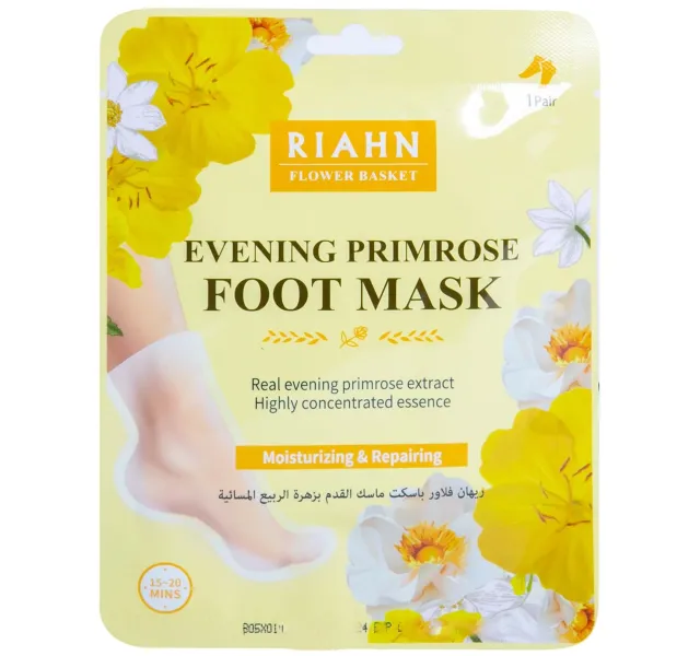 Riahn Flower Basket Evening Primrose Foot Mask, 16 g