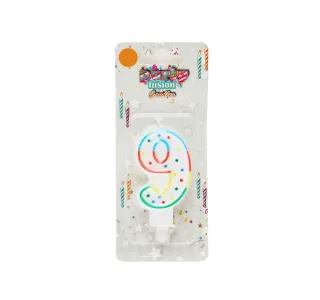 Party Fusion Number 9 Candle HKCD11049-9