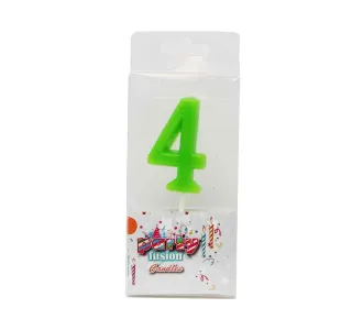 Party Fusion Number 4 Candle 11034-4