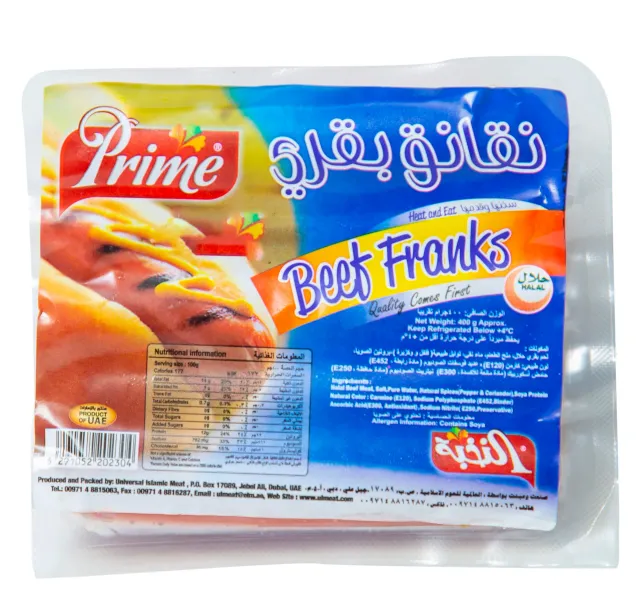 Prime Beef Franks 400 G
