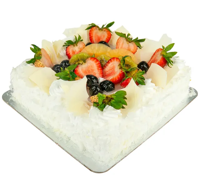 Bake Art LuLu White Forest Fruit Cake Medium 1 kg