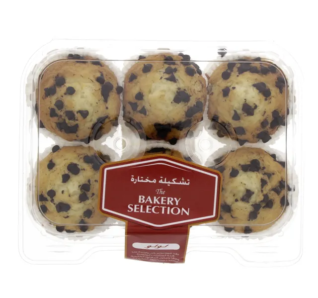 Lulu Choc Chip Muffins 6 pcs