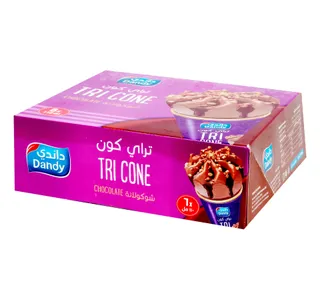 Dandy Ice Cream Tri Cone Chocolate 6 x 110 ml